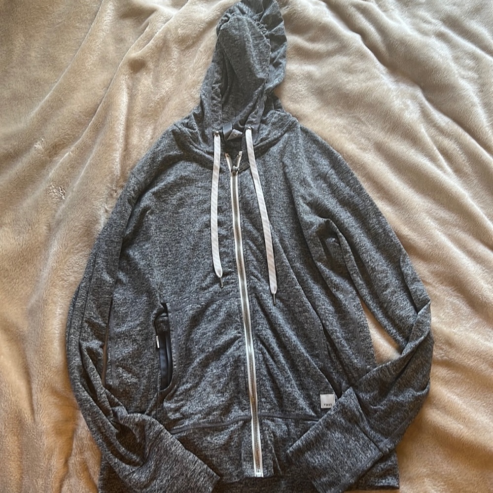 Womens Vuori grey zipper hoodie